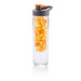 XD COLLECTION Wasserflasche mit Aromafach, 800 ml, orange