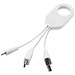 Troop 3-in-1-Ladekabel, weiss