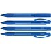 uma® OMEGA grip transparent Druckkugelschreiber, blau