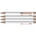 uma® STRAIGHT RO-GO Druckkugelschreiber, weiss
