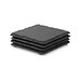 Untersetzer-Set SLATE4, Schwarz