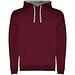 Urban Kapuzenpullover für Herren, Maroon rot, L