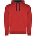Urban Kapuzenpullover für Herren, rot/schwarz, XS
