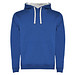 Urban Kapuzenpullover für Herren, Royalblau/weiß, XS