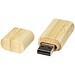 USB-Stick 2.0 aus Bambus mit Schlüsselanhänger, natural, 128GB