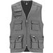 Venera Arbeitsweste mit V-Ausschnitt und mehreren Taschen, 200 g/m2, blei, 3XL