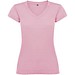 Victoria T-Shirt mit V-Ausschnitt für Damen, hellrosa, XL