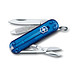 VICTORINOX Taschenmesser Classic SD, 7 Funktionen, blau-transparent