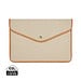 VINGA Bosler 16 Zoll Laptop-Tasche aus GRS recyceltem Canvas, greige