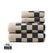 VINGA Elba Handtuch aus OCS Bio-Baumwolle, 4er-Set, grau, beige