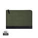 VINGA Marlow 14 Zoll Laptop Sleeve aus RCS recyceltem Polyester, grün, schwarz
