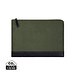 VINGA Marlow 16 Zoll Laptop Sleeve aus RCS recyceltem Polyester, grün, schwarz