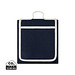 VINGA Volonne AWARE™ Picknickdecke aus recyceltem Canvas, navy blau, off white