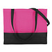 Vlies-Umhängetasche, pink/schwarz