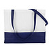 Vlies-Umhängetasche, weiß/dunkelblau