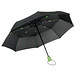 Vollautomatischer Windproof-Taschenschirm STREETLIFE, schwarz-hellgrün
