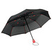 Vollautomatischer Windproof-Taschenschirm STREETLIFE, schwarz-rot