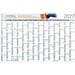 Geiger-Notes Wandplaner Horizont Bestseller, M, inkl. Druck, blau