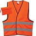 Warnweste im Etui, Orange