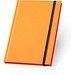 WATTERS. A5-Notizbuch aus fluoreszierendem PU mit linierten Seiten, Orange