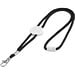 WEAVE. Lanyard aus Polyester, Schwarz