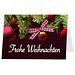 Grußkarte Weihnachten, Motiv Frohe Weihnachten, Danke an Partner