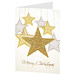 Grußkarte Weihnachten, Motiv Sterne, Danke an Partner