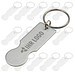 Werbe-Sparset Schlüsselanhänger mit Einkaufswagenlöser Open IT, 100-tlg., inkl. Gravur, silber
