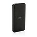 Wireless Powerbank aus RCS Standard recyceltem Kunststoff, schwarz