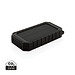 XD COLLECTION 10.000 mAh Solar-Powerbank mit 10W Wireless aus RCS Plastik, schwarz