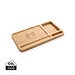 XD COLLECTION Bambus Desk Organizer mit 10 Wireless Charger, braun
