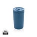 XD COLLECTION Doppelwandiger Vakuum-Becher aus RCS recyceltem SS, blau