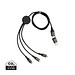 XD XCLUSIVE Terra 120cm 6-in-1-Kabel aus RCS recyceltem Aluminium, grau