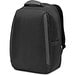 YANGON BPACK. Diebstahlsicherer Rucksack aus Twill mit wasserabweisender Beschichtung und recyceltem 600D-Polyester für Laptops 17'3", Schwarz