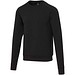 Yukon Sportpullover mit Rundhalsausschnitt und Interlock Strick Unisex, schwarz, 2XS