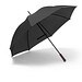 ZANE. Schirm aus 190T Polyester, Schwarz