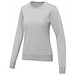 Zenon Damenpullover mit Rundhalsausschnitt, heather grau, XS