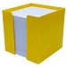 Zettelbox, 10 x 10 x 10 cm, gelb