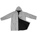 Zweifarbige phthalatfreie Wende-Regenjacke aus PVC, schwarz / silber Zweifarbige phthalatfreie Wende-Regenjacke aus PVC, schwarz / silber