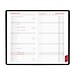 Taschenkalender Pocketdata RedLine mit geheftetem Kalendarium 2026, schwarz