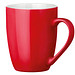 Tasse Gloria, 370 ml, rot/weiß