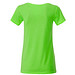 JAMES & NICHOLSON Damen T-Shirt Basic aus Bio-Baumwolle, hellgrün, XS