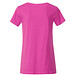 JAMES & NICHOLSON Damen T-Shirt Basic aus Bio-Baumwolle, pink, XS