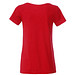 JAMES & NICHOLSON Damen T-Shirt Basic aus Bio-Baumwolle, rot, XS