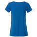 JAMES & NICHOLSON Damen T-Shirt Basic aus Bio-Baumwolle, blau, XL