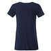 JAMES & NICHOLSON Damen T-Shirt Basic aus Bio-Baumwolle, dunkelblau, M