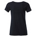 JAMES & NICHOLSON Damen T-Shirt Basic aus Bio-Baumwolle, schwarz, XL