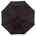 Automatik Windproof Taschenschirm mit farbigem Griff, Schwarz