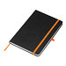 A5 Notizbuch mit farbiger Gravur , orange
