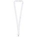 Addie Sublimation Lanyard mit Sicherheitsverschluss, weiss, 25mm